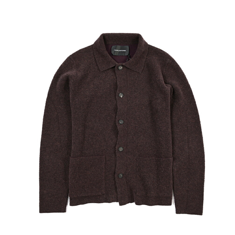 26-27AW TAGLIATORE “STOR” コットン混ウール ミドルゲージニットカーディガン