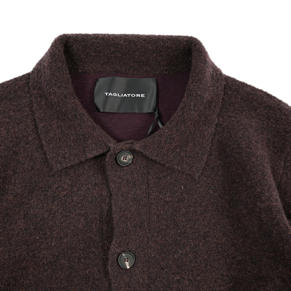 26-27AW TAGLIATORE “STOR” コットン混ウール ミドルゲージニットカーディガン