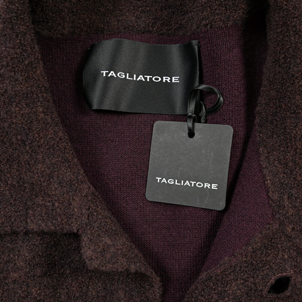 26-27AW TAGLIATORE “STOR” コットン混ウール ミドルゲージニットカーディガン