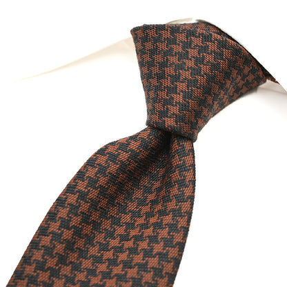 26-27AW TAGLIATORE ウール混シルク 千鳥格子柄ネクタイ