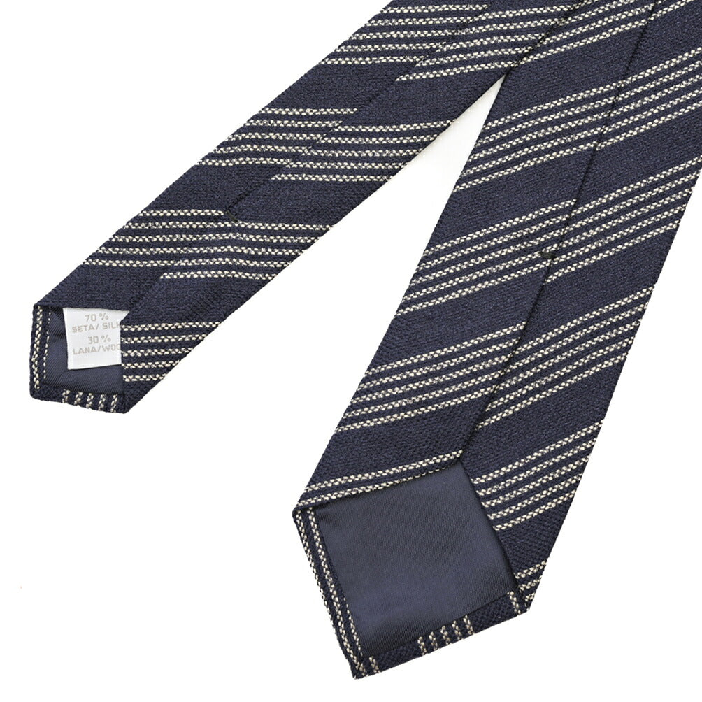 26-27AW TAGLIATORE ウール混シルク レジメンタルネクタイ