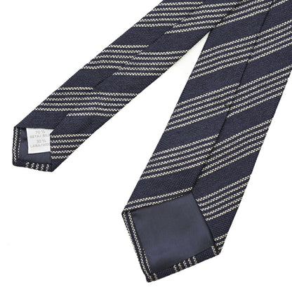 26-27AW TAGLIATORE ウール混シルク レジメンタルネクタイ