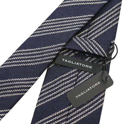26-27AW TAGLIATORE ウール混シルク レジメンタルネクタイ