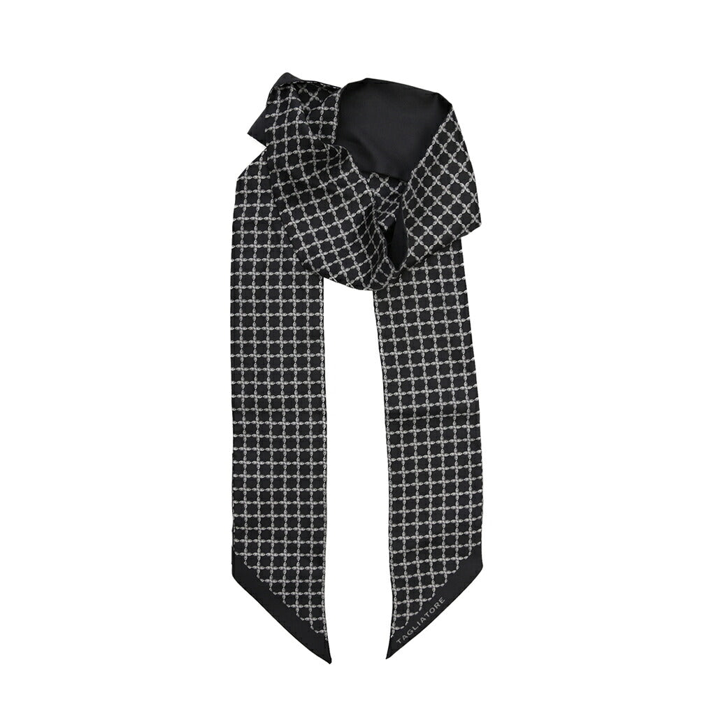 26-27AW TAGLIATORE シルク100% 幾何柄スカーフ