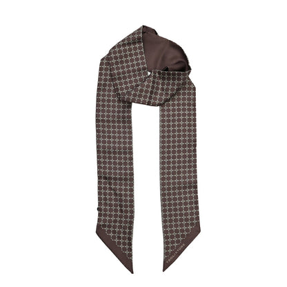 26-27AW TAGLIATORE シルク100% 幾何柄スカーフ