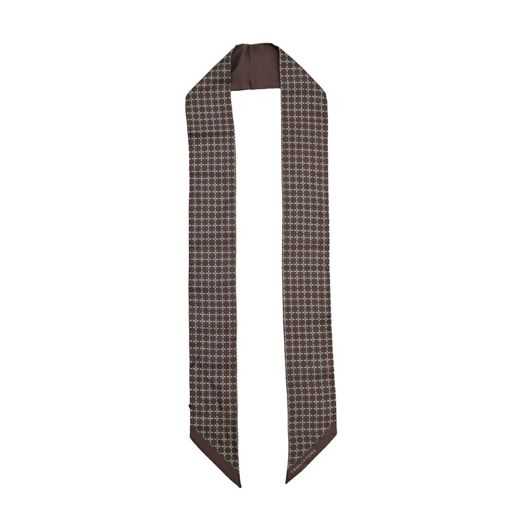 26-27AW TAGLIATORE シルク100% 幾何柄スカーフ