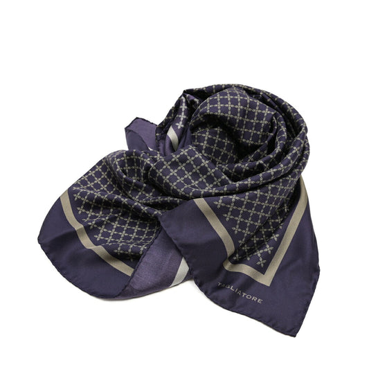 26-27AW TAGLIATORE シルク100% 幾何柄スカーフ