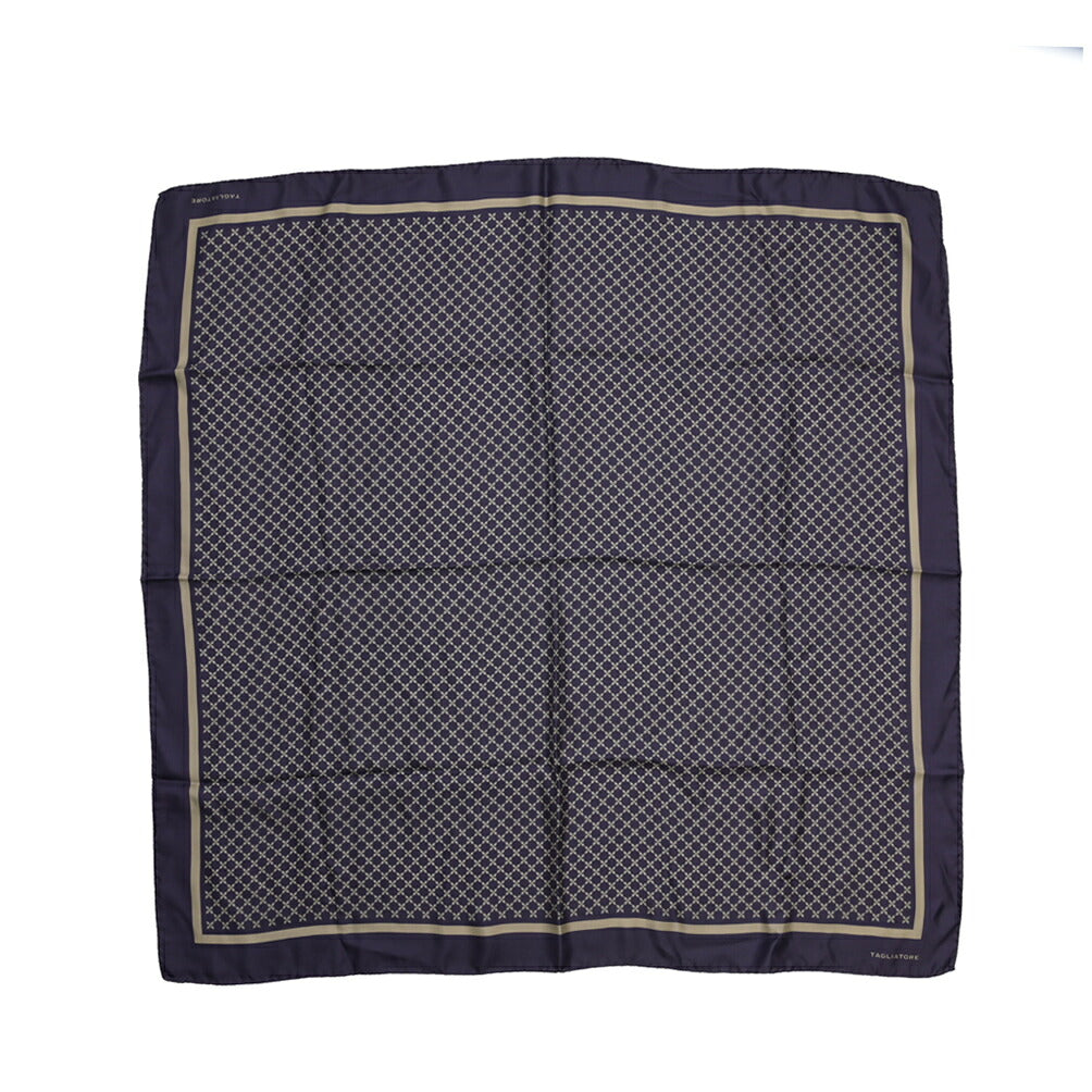 26-27AW TAGLIATORE シルク100% 幾何柄スカーフ