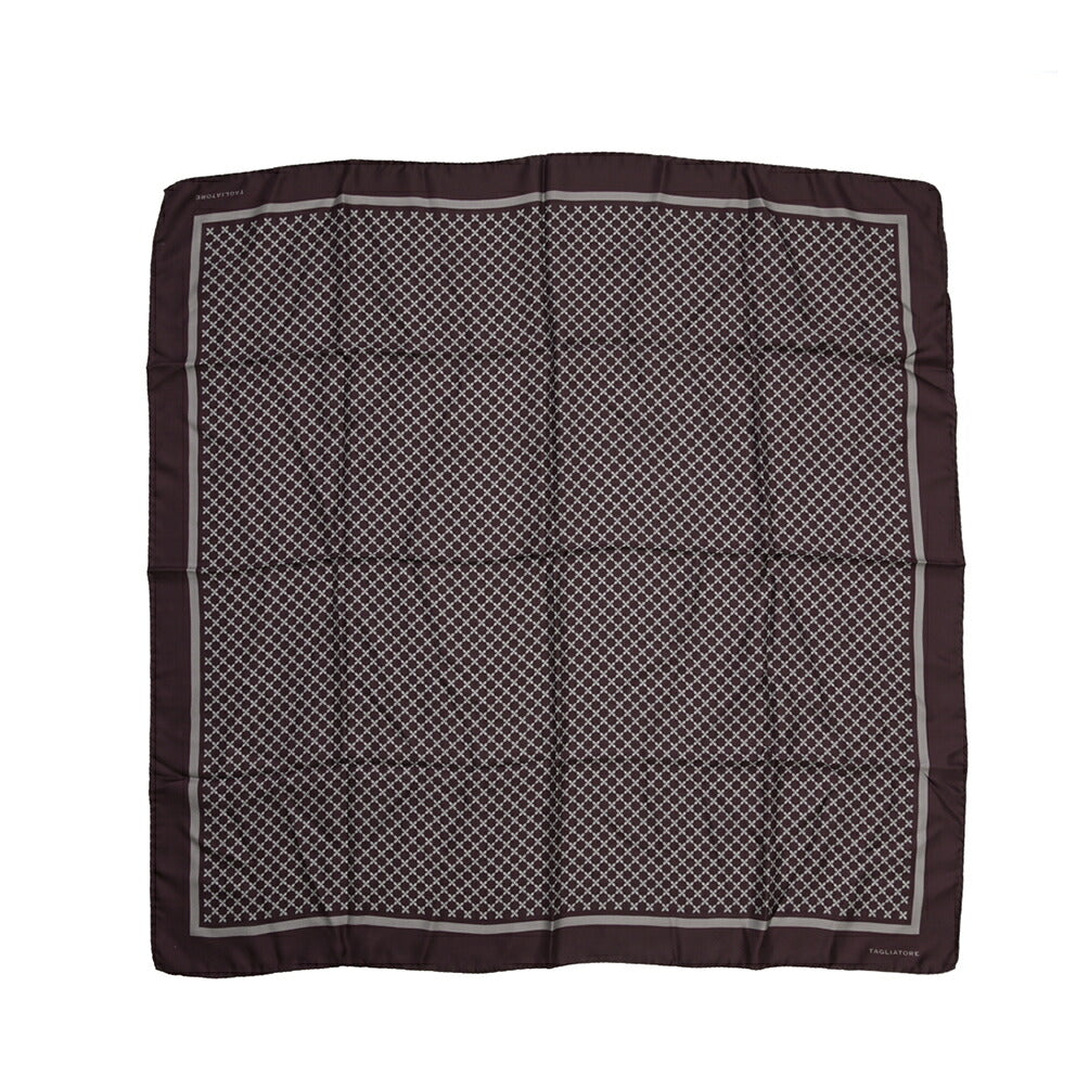 26-27AW TAGLIATORE シルク100% 幾何柄スカーフ