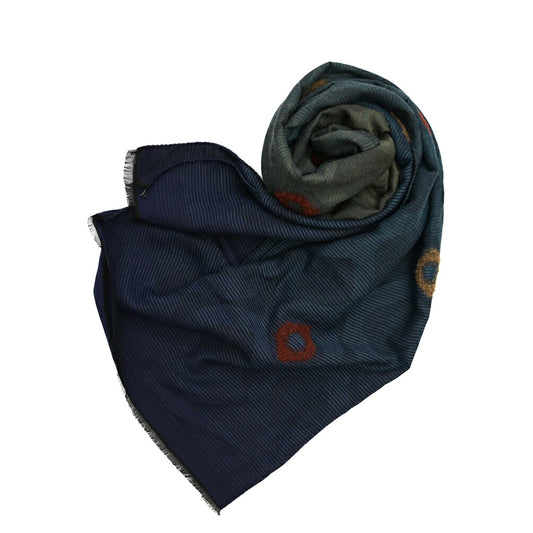 26-27AW TAGLIATORE ビスコース混ウール 総柄ストール
