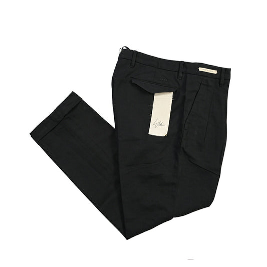 YCHAI “ROBUSTO” リネン混コットン ツータックスラックス / TAPERED FIT