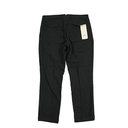 YCHAI “ROBUSTO” リネン混コットン ツータックスラックス / TAPERED FIT