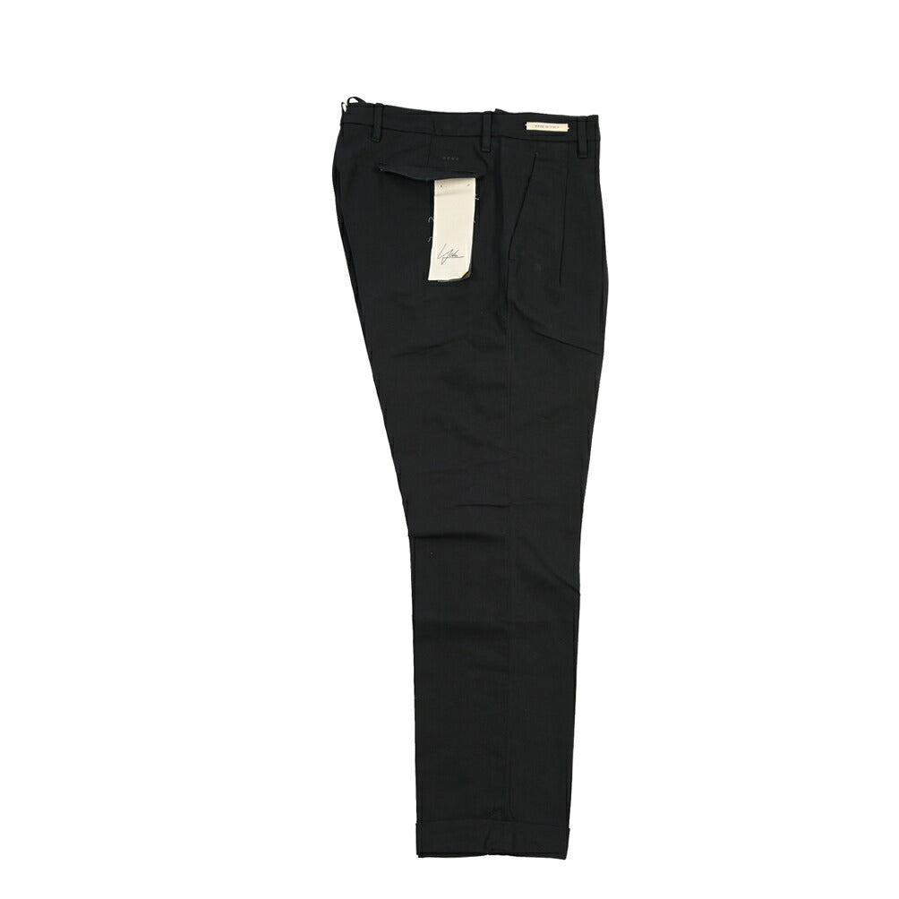 YCHAI “ROBUSTO” リネン混コットン ツータックスラックス / TAPERED FIT