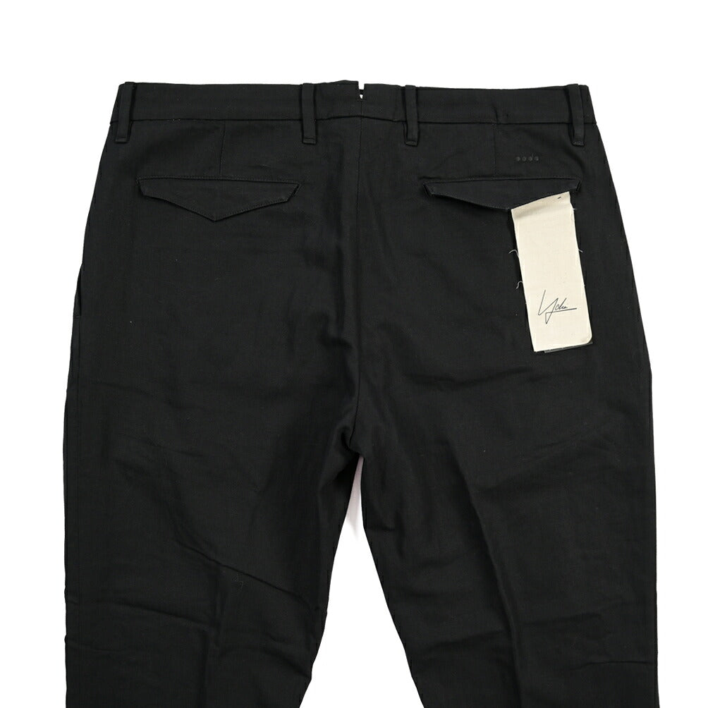 YCHAI “ROBUSTO” リネン混コットン ツータックスラックス / TAPERED FIT