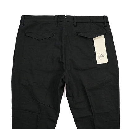 YCHAI “ROBUSTO” リネン混コットン ツータックスラックス / TAPERED FIT