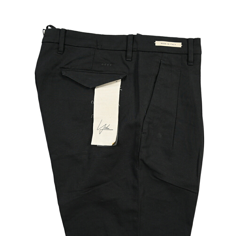 YCHAI “ROBUSTO” リネン混コットン ツータックスラックス / TAPERED FIT