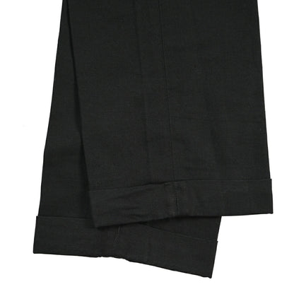YCHAI “ROBUSTO” リネン混コットン ツータックスラックス / TAPERED FIT