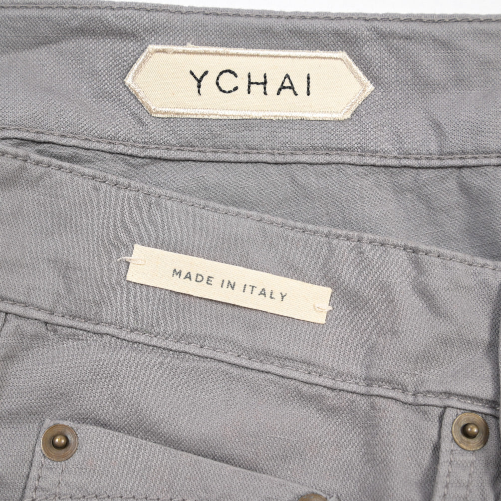 YCHAI “PANATELA” リネン混コットン 5ポケットカラーパンツ / SKINNY FIT