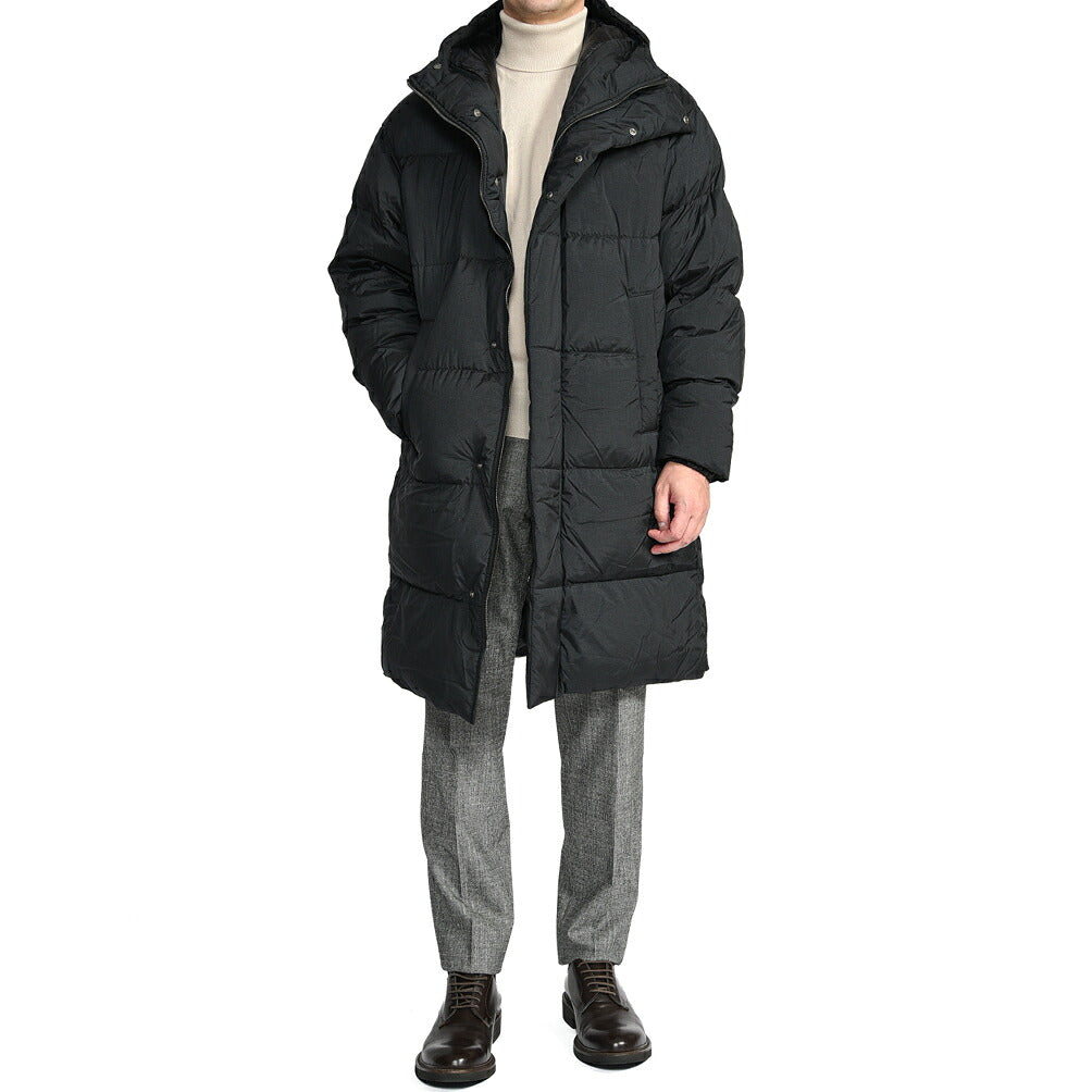26-27AW HERNO POLAR-TECH 撥水ナイロン フード付きダウンコート
