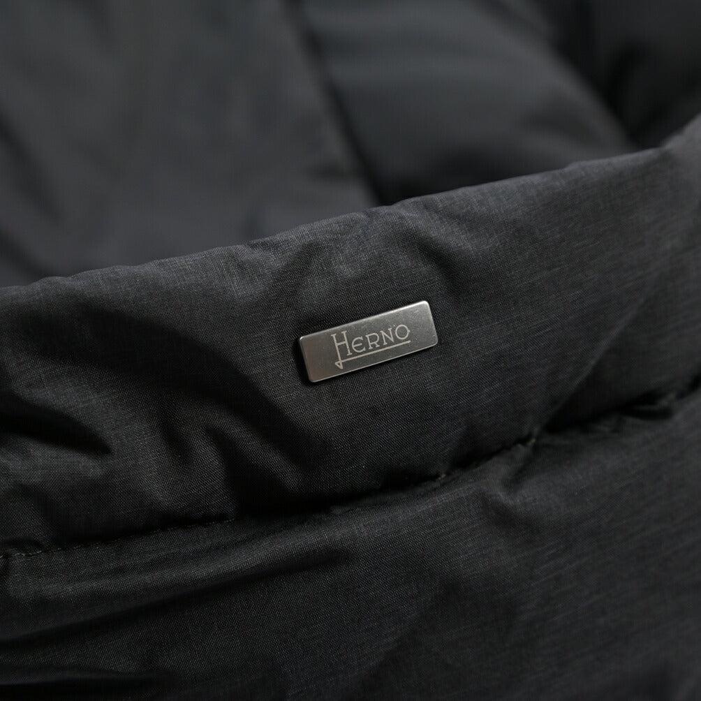 26-27AW HERNO POLAR-TECH 撥水ナイロン フード付きダウンコート