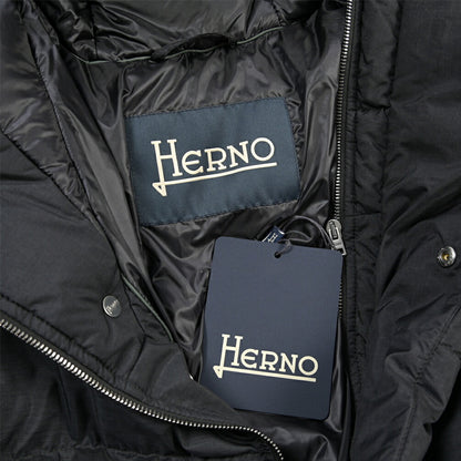 26-27AW HERNO POLAR-TECH 撥水ナイロン フード付きダウンコート