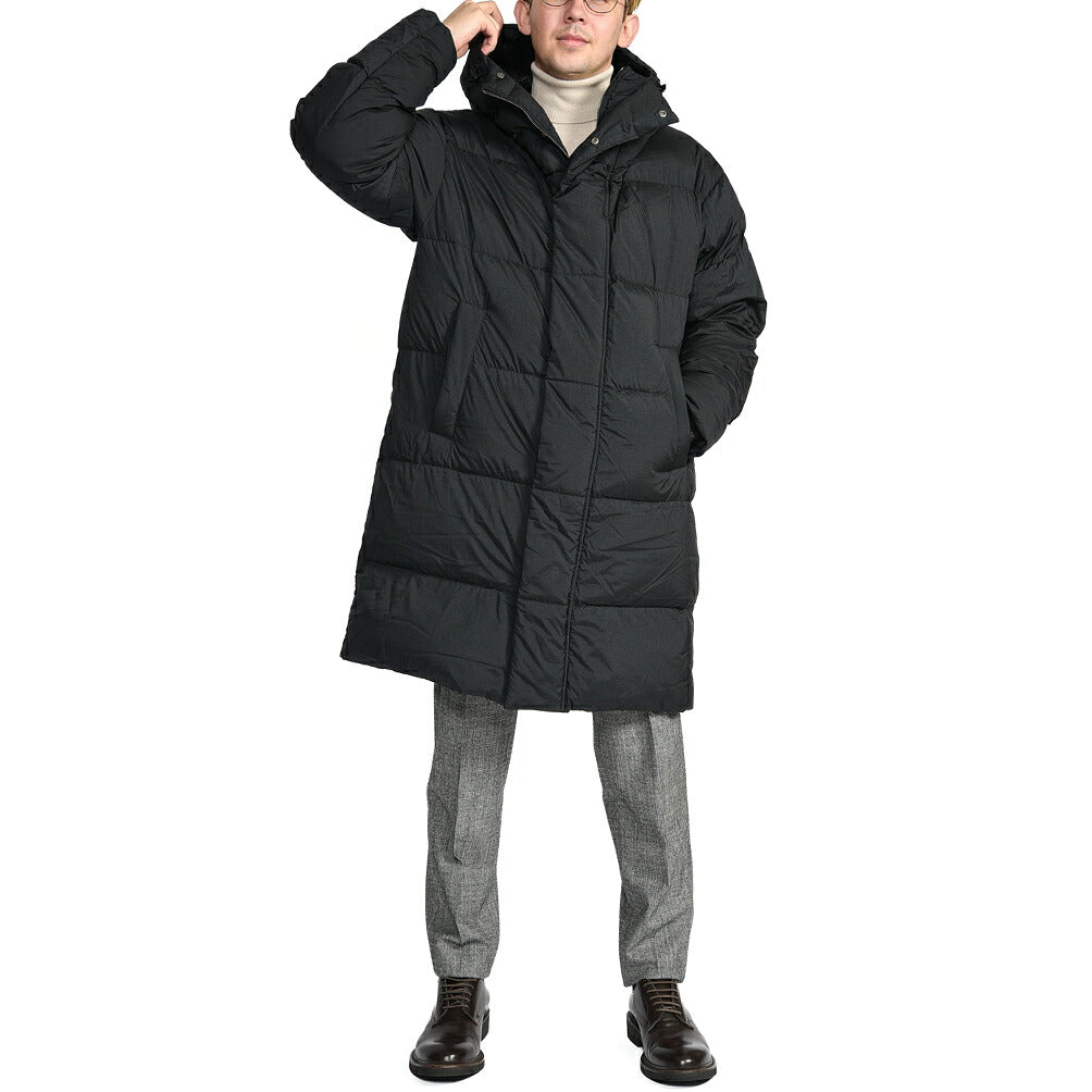 26-27AW HERNO POLAR-TECH 撥水ナイロン フード付きダウンコート