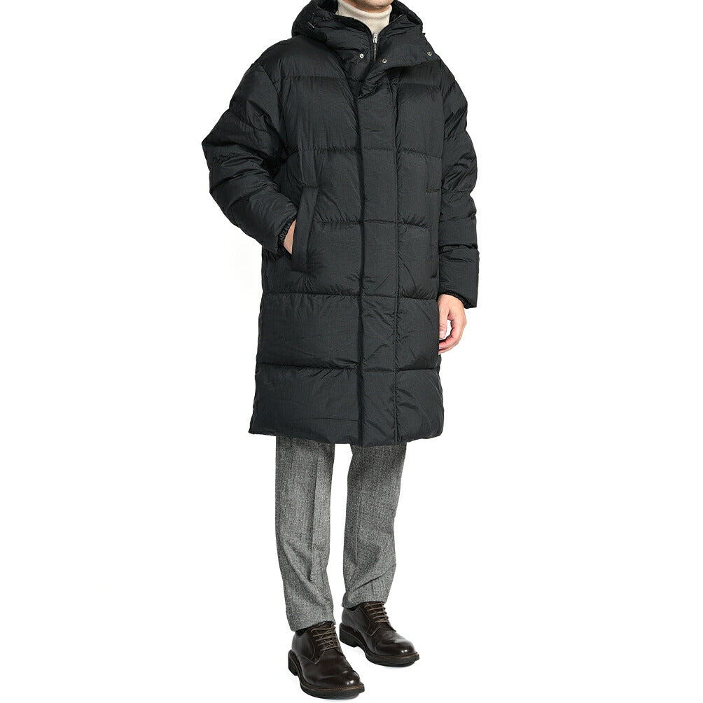26-27AW HERNO POLAR-TECH 撥水ナイロン フード付きダウンコート