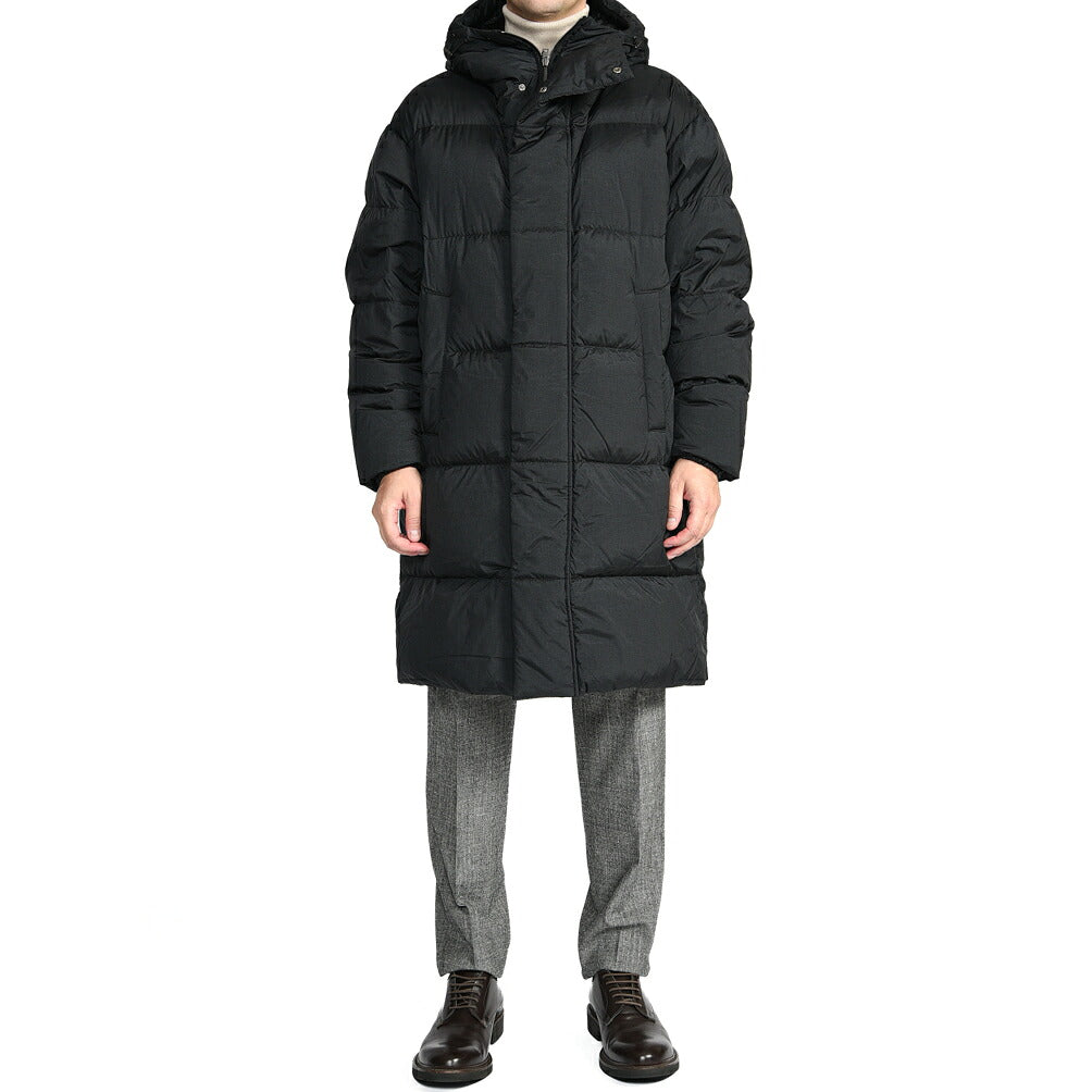 26-27AW HERNO POLAR-TECH 撥水ナイロン フード付きダウンコート
