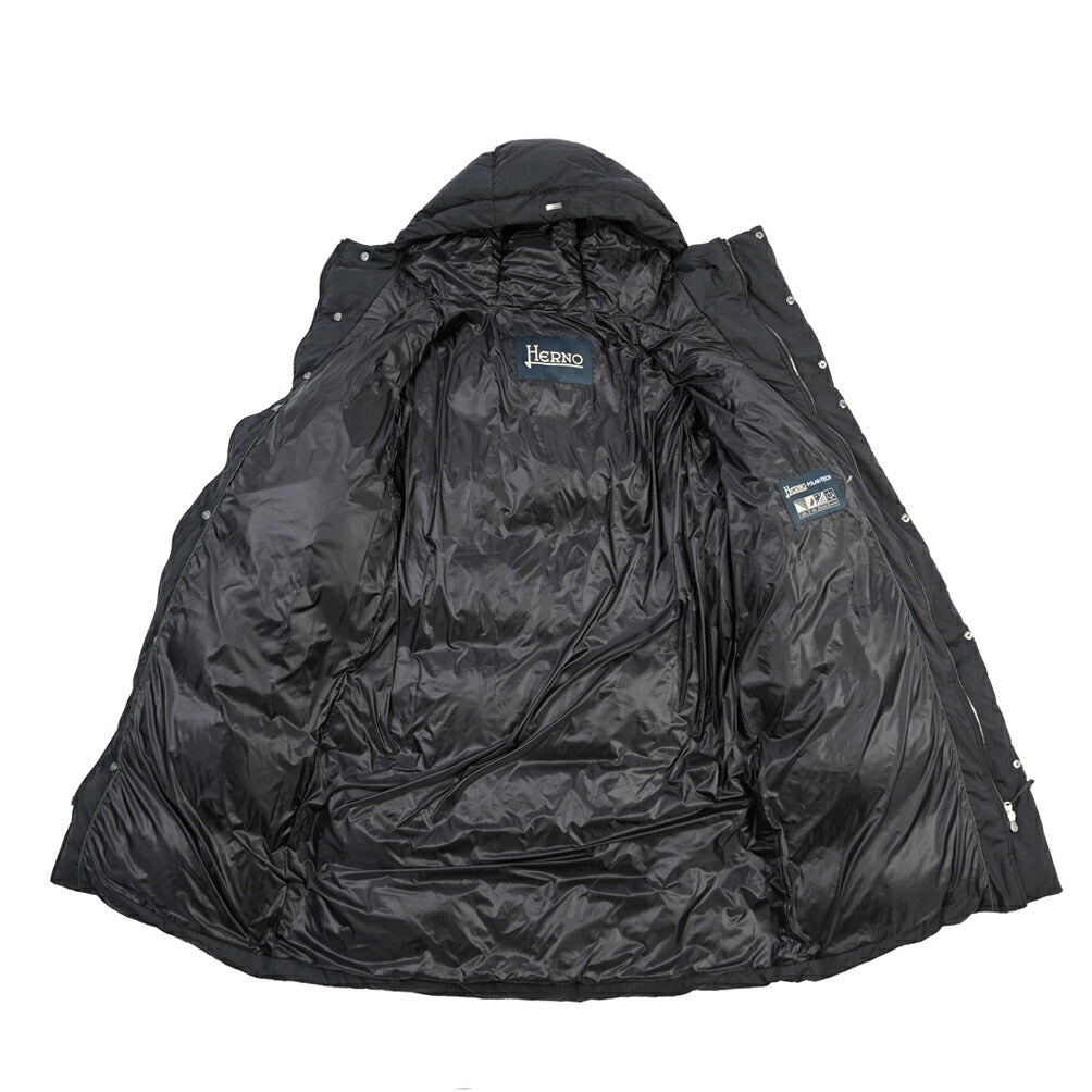 26-27AW HERNO POLAR-TECH 撥水ナイロン フード付きダウンコート