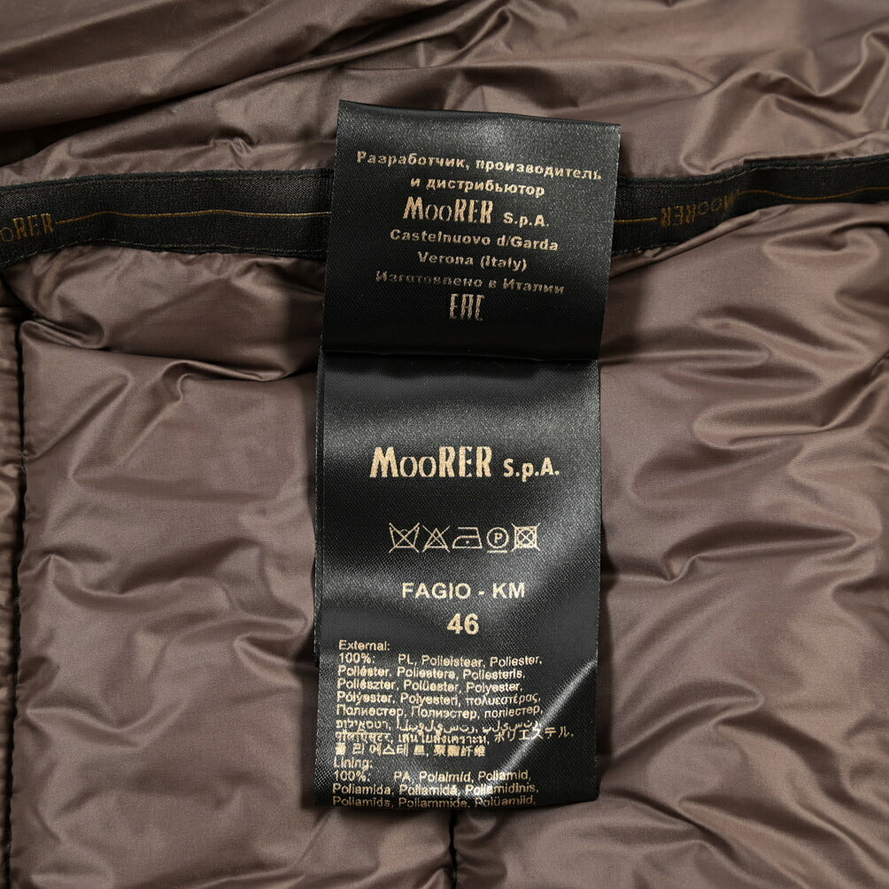MOORER “FAGIO-KM” フード付きダウンジャケット