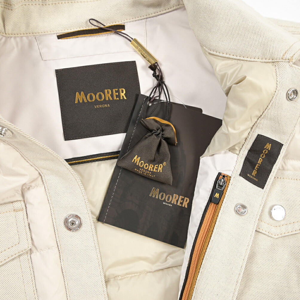 MOORER “MONTINI-25X” ナイロン切替 ダウンブルゾン