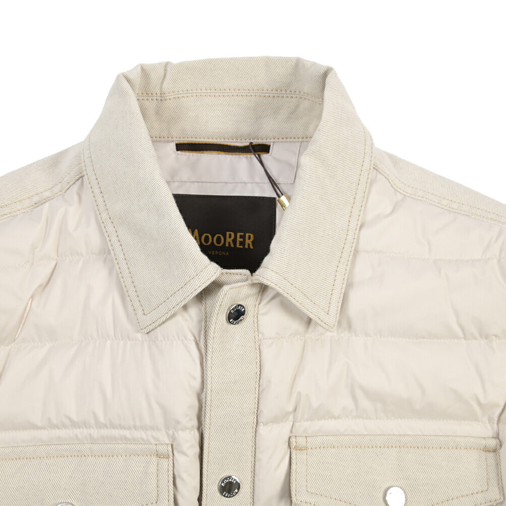 MOORER “MONTINI-25X” ナイロン切替 ダウンブルゾン