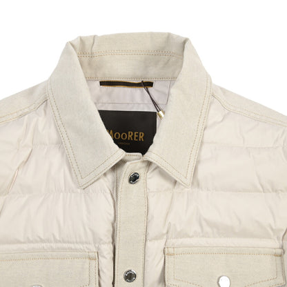 MOORER “MONTINI-25X” ナイロン切替 ダウンブルゾン