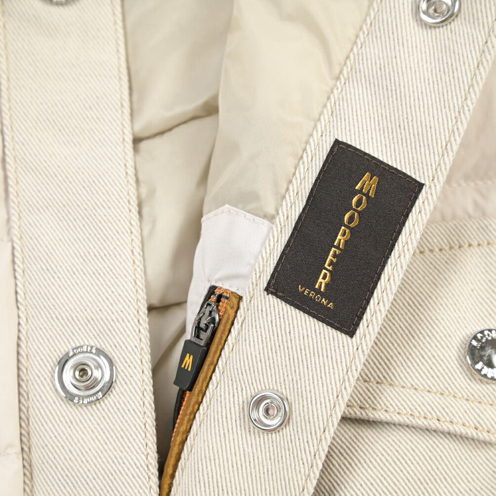 MOORER “MONTINI-25X” ナイロン切替 ダウンブルゾン