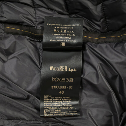 MOORER “STRAUSS-S3” 高機能ストレッチナイロン スタンドカラーダウンブルゾン / ACQUA RESISTANT(撥水)