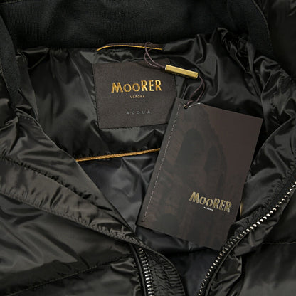 MOORER “BRETT-SH” ナイロン100% フード付きダウンジャケット / ACQUA RESISTANT(撥水)