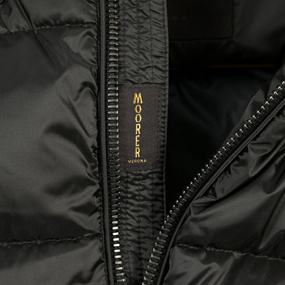 MOORER “BRETT-SH” ナイロン100% フード付きダウンジャケット / ACQUA RESISTANT(撥水)