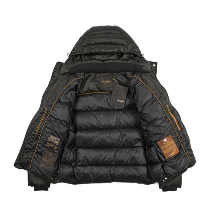 MOORER “BRETT-SH” ナイロン100% フード付きダウンジャケット / ACQUA RESISTANT(撥水)