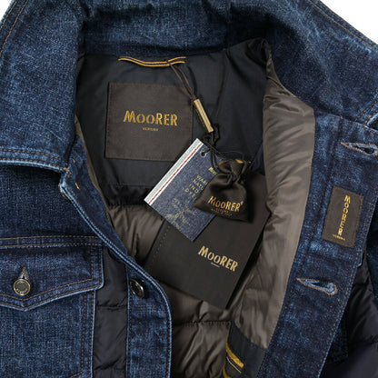 MOORER “MONDOR-104S” 異素材コンビ ダウンジャケット / JAPANESE FABRIC