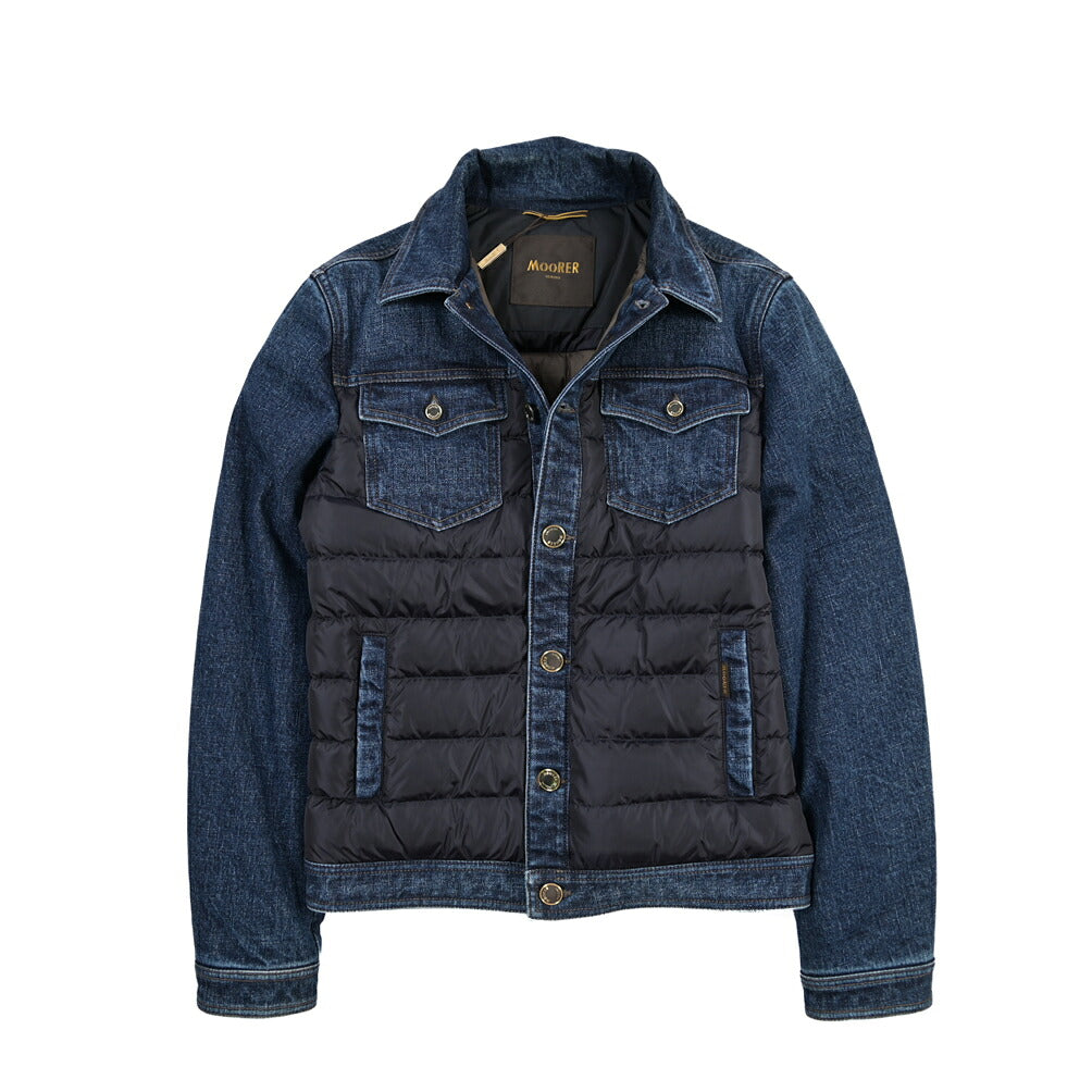 MOORER “MONDOR-104S” 異素材コンビ ダウンジャケット / JAPANESE FABRIC