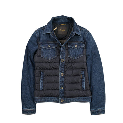 MOORER “MONDOR-104S” 異素材コンビ ダウンジャケット / JAPANESE FABRIC