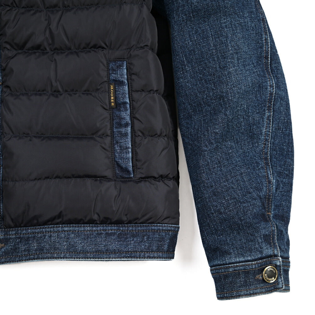 MOORER “MONDOR-104S” 異素材コンビ ダウンジャケット / JAPANESE FABRIC