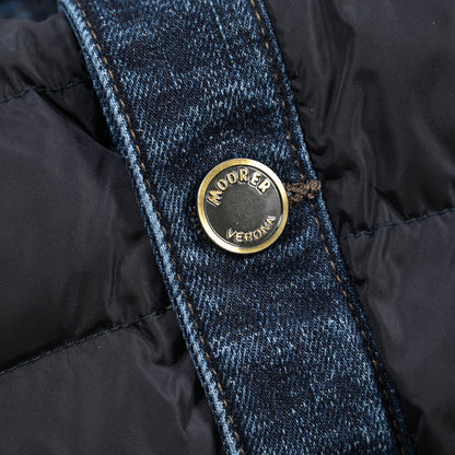MOORER “MONDOR-104S” 異素材コンビ ダウンジャケット / JAPANESE FABRIC