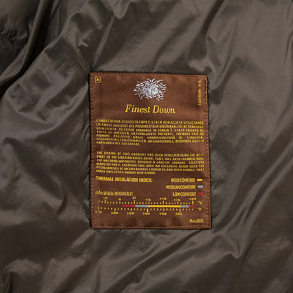 MOORER “MONDOR-FUR-104S” 異素材コンビ デニムダウンジャケット 取り外し可能ファー / JAPANESE FABRIC