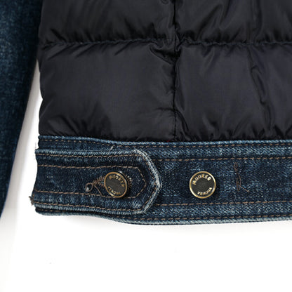 MOORER “MONDOR-FUR-104S” 異素材コンビ デニムダウンジャケット 取り外し可能ファー / JAPANESE FABRIC