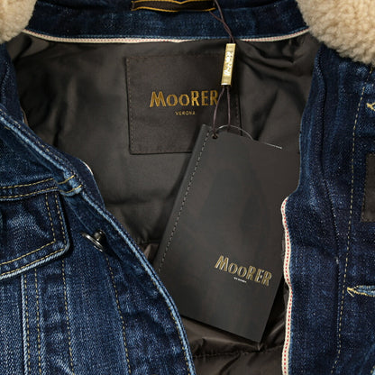 MOORER “TABURNO-104” 取り外し可能ファー付き デニムダウンジャケット / JAPANESE FABRIC