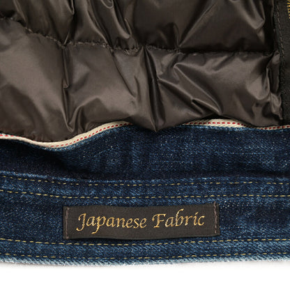 MOORER “TABURNO-104” 取り外し可能ファー付き デニムダウンジャケット / JAPANESE FABRIC