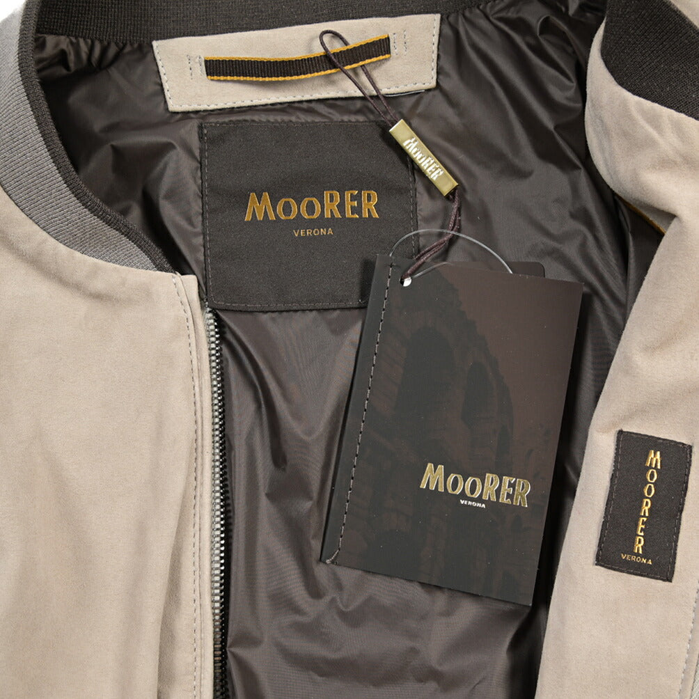 MOORER “SORANO-UR” シープレザー100% スエードレザーブルゾン