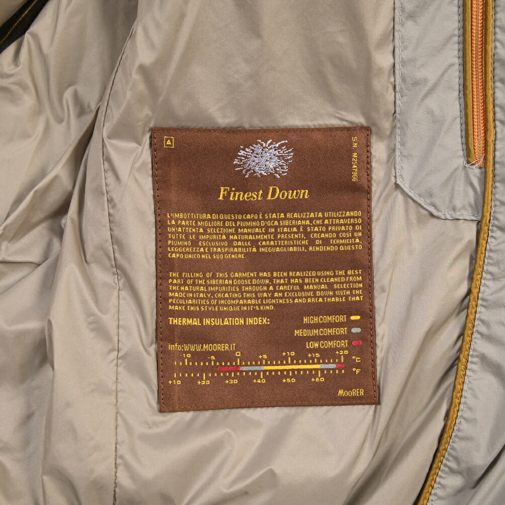 MOORER “STRAUSS-S3” 高機能ストレッチナイロン ダウンブルゾン / ACQUA RESISTANT(撥水)