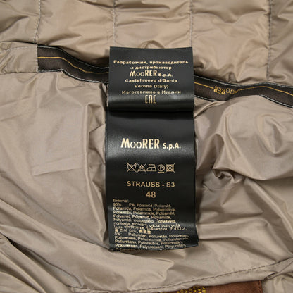 MOORER “STRAUSS-S3” 高機能ストレッチナイロン ダウンブルゾン / ACQUA RESISTANT(撥水)